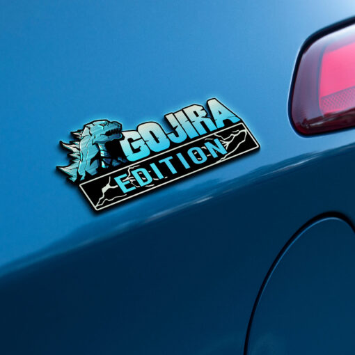 Gojira Edition Laser Engraved or 3D Inlayed Car Name Badge Version 2 - Image 4