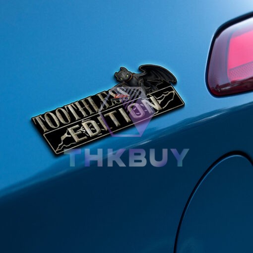 Toothless Edition Laser Engraved or 3D Inlayed Car Name Badge Version 1 - Image 4