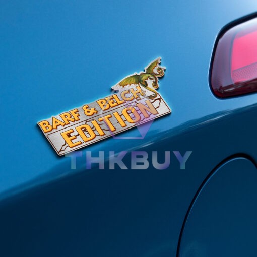 Barf & Belch Edition Laser Engraved or 3D Inlayed Car Name Badge - Image 6