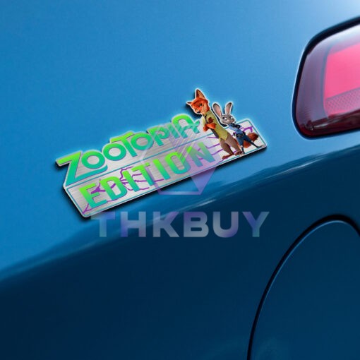Zootopia Edition Laser Engraved or 3D Inlayed Car Name Badge - Image 6