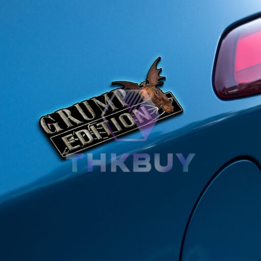 Grump Edition Laser Engraved or 3D Inlayed Car Name Badge - Image 3
