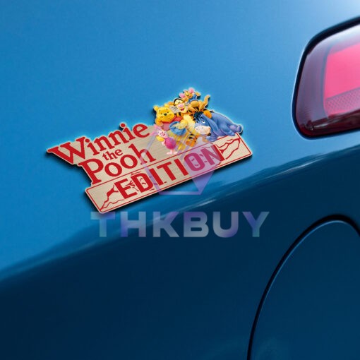 Winnie The Pooh Edition Laser Engraved or 3D Inlayed Car Name Emblem Badges - Image 6