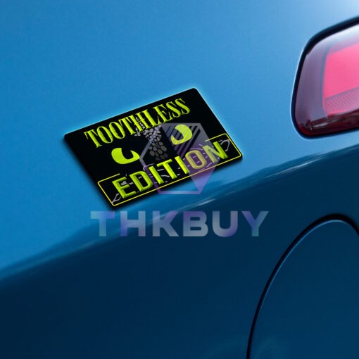 Toothless Eyes Edition Laser Engraved or 3D Inlayed Car Name Badge - Image 3