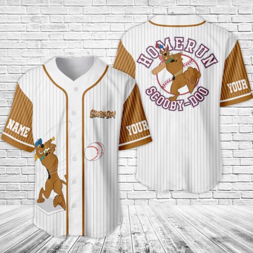 Personalized Scooby Doo Homerun Baseball Jersey