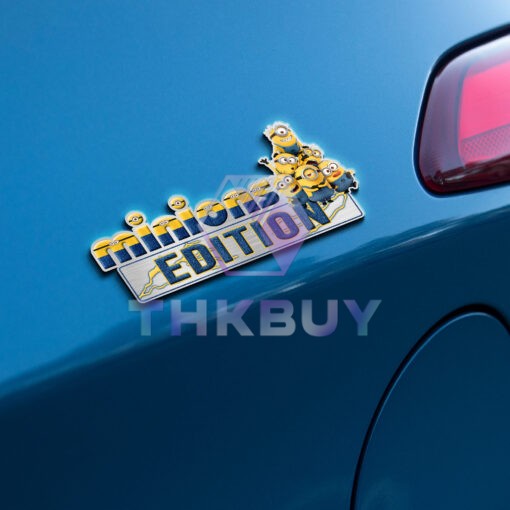 The Minions Edition Laser Engraved or 3D Inlayed Car Name Badge - Image 4
