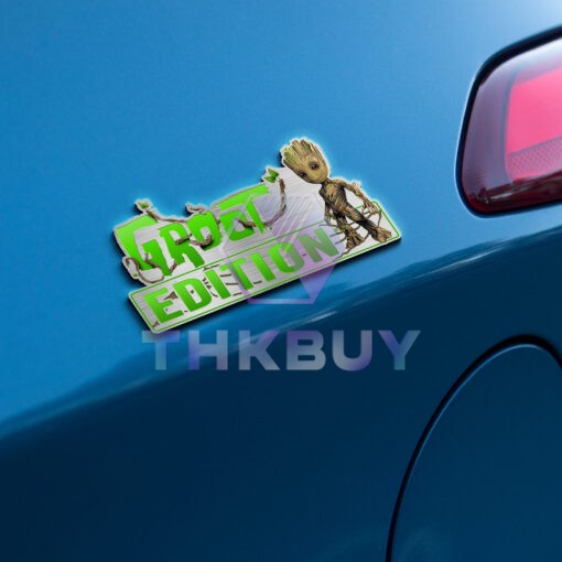 Groot Edition Laser Engraved or 3D Inlayed Car Name Badge - Image 3