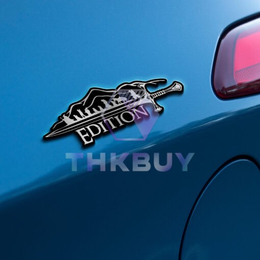 LOTR Edition Laser Engraved or 3D Inlayed Car Name Badge Version 2 - Image 3