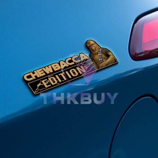Chewbacca Edition Laser Engraved or 3D Inlayed Car Name Badge - Image 3