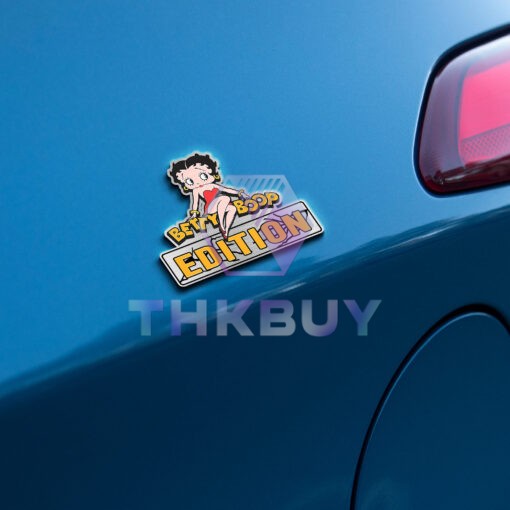 Betty Boop Edition Laser Engraved or 3D Inlayed Car Name Badge - Image 3