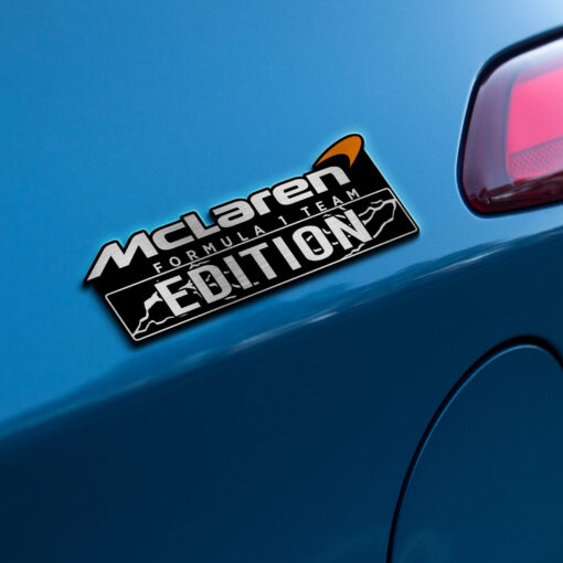 McLaren Formula 1 Team Edition Laser Engraved or 3D Inlayed Car Name Badge - Image 2