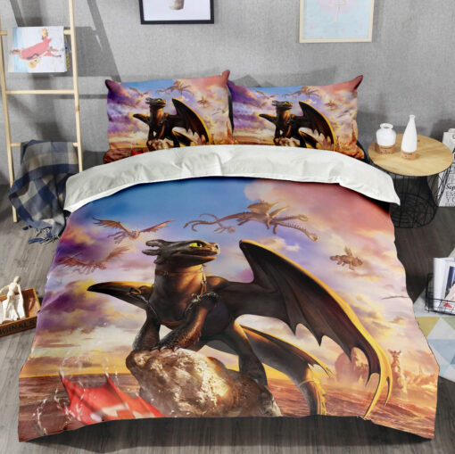Toothless Quilt Bedding Set