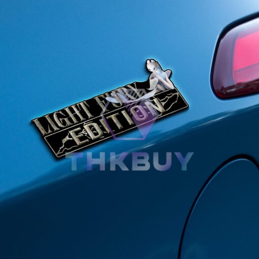 Light Fury Edition Laser Engraved or 3D Inlayed Car Name Badge - Image 3