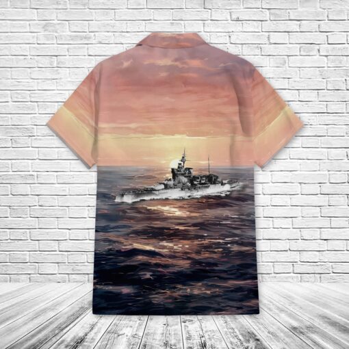 HMS Warspite (03) Pocket Regular Hawaiian Shirt - Image 3