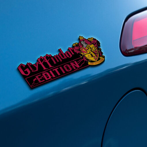 Harry Potter - Gryffindor Edition Laser Engraved or 3D Inlayed Car Name Badge - Image 2