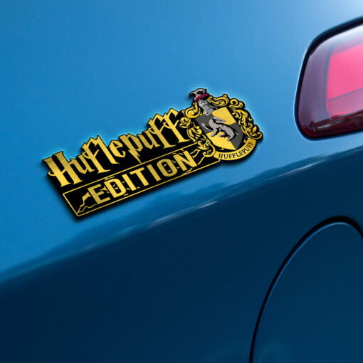 Harry Potter - Huflepuff Edition Laser Engraved or 3D Inlayed Car Name Badge - Image 2