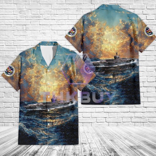 US Navy USS John F. Kennedy (CV-67) Hawaiian Shirt