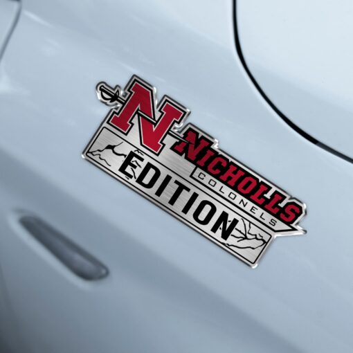 Nicholls State University Nicholls Colonels Edition Laser Engraved or 3D Inlayed Car Name Badge - Image 4