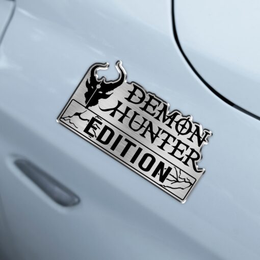 Demon Hunter Rock Band Edition Laser Engraved or 3D Inlayed Car Name Badge - Image 4