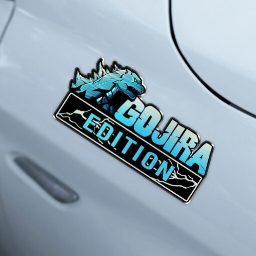 Gojira Edition Laser Engraved or 3D Inlayed Car Name Badge Version 2 - Image 3