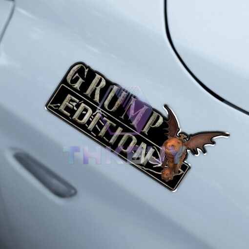 Grump Edition Laser Engraved or 3D Inlayed Car Name Badge - Image 4
