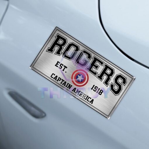 Rogers Captain America Edition Laser Engraved or 3D Inlayed Car Name Badge - Image 4