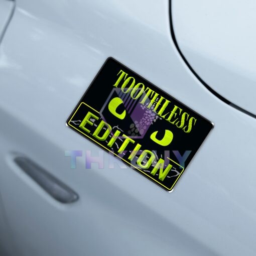 Toothless Eyes Edition Laser Engraved or 3D Inlayed Car Name Badge - Image 4