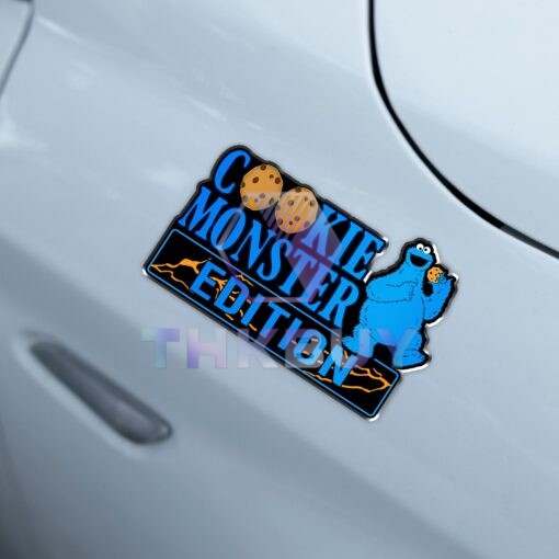 Cookie Monster Edition Laser Engraved or 3D Inlayed Car Name Emblem Badges - Image 4