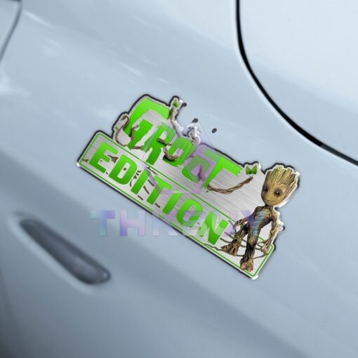 Groot Edition Laser Engraved or 3D Inlayed Car Name Badge - Image 4