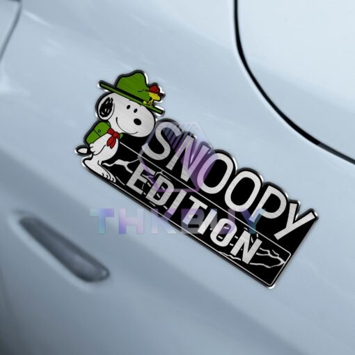 Snoopy Boyscout Edition Laser Engraved or 3D Inlayed Car Name Badge - Image 4