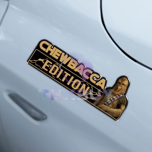 Chewbacca Edition Laser Engraved or 3D Inlayed Car Name Badge - Image 4