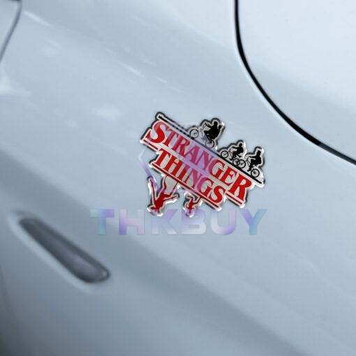 Stranger Things Edition Laser Engraved or 3D Inlayed Car Name Badge - Image 4