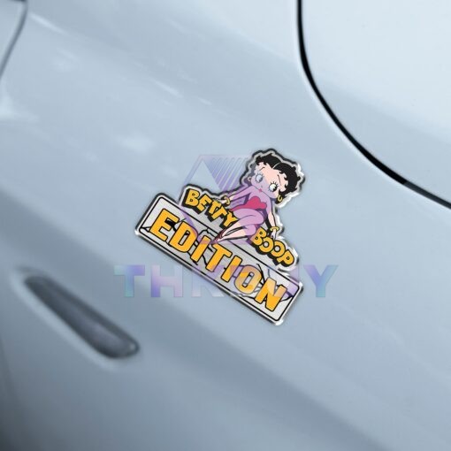 Betty Boop Edition Laser Engraved or 3D Inlayed Car Name Badge - Image 4