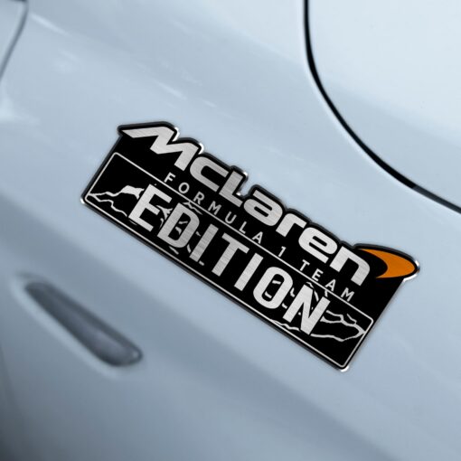 McLaren Formula 1 Team Edition Laser Engraved or 3D Inlayed Car Name Badge - Image 3