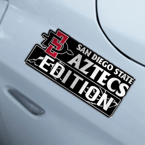 San Diego State Aztecs Edition Laser Engraved or 3D Inlayed Car Name Badge - Image 5