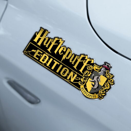 Harry Potter - Huflepuff Edition Laser Engraved or 3D Inlayed Car Name Badge - Image 3