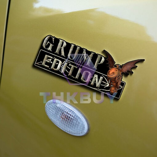 Grump Edition Laser Engraved or 3D Inlayed Car Name Badge - Image 6