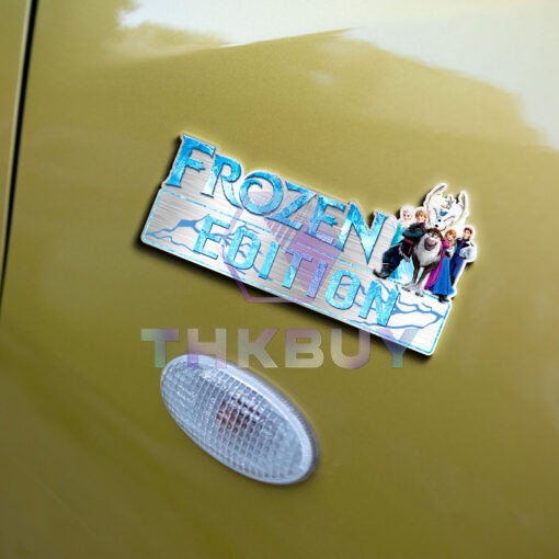 Frozen Edition Laser Engraved or 3D Inlayed Car Name Badge - Image 5