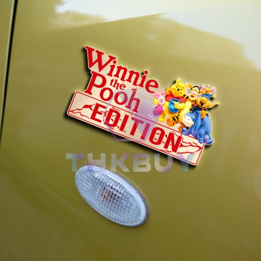 Winnie The Pooh Edition Laser Engraved or 3D Inlayed Car Name Emblem Badges - Image 4