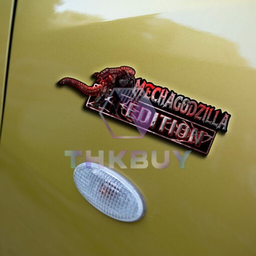 Mechagodzilla Edition Laser Engraved or 3D Inlayed Car Name Badge Version 2 - Image 6