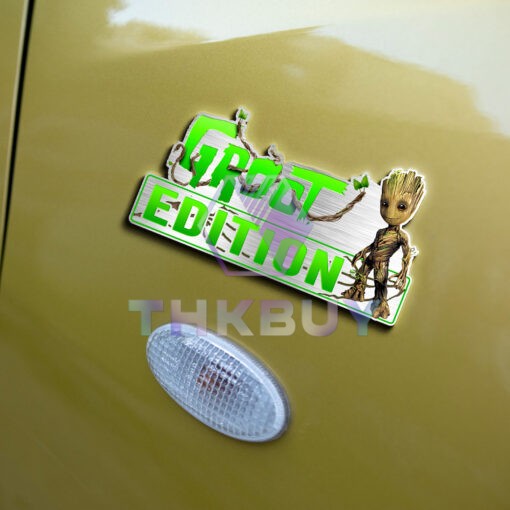 Groot Edition Laser Engraved or 3D Inlayed Car Name Badge - Image 5