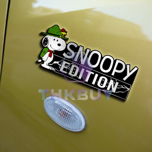 Snoopy Boyscout Edition Laser Engraved or 3D Inlayed Car Name Badge - Image 6