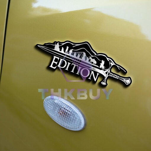 LOTR Edition Laser Engraved or 3D Inlayed Car Name Badge Version 2 - Image 5