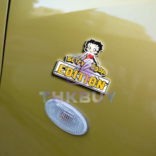 Betty Boop Edition Laser Engraved or 3D Inlayed Car Name Badge - Image 5