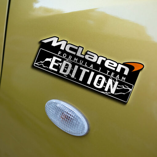 McLaren Formula 1 Team Edition Laser Engraved or 3D Inlayed Car Name Badge - Image 4