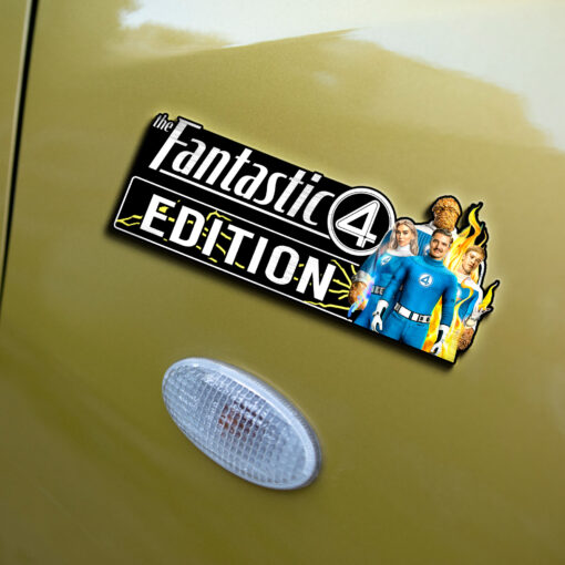 The Fantastic Four Edition Laser Engraved or 3D Inlayed Car Name Badge - Image 6
