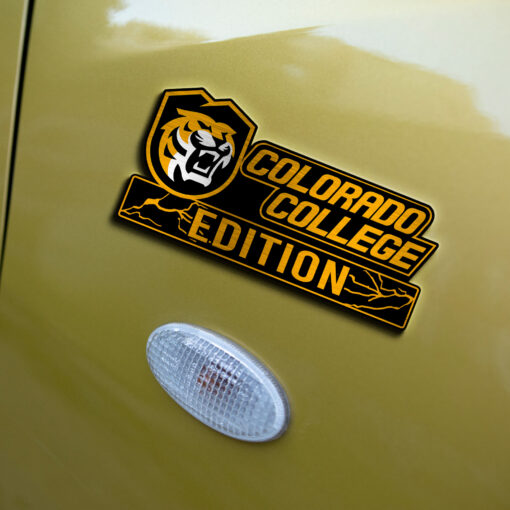 Colorado College Tigers Edition Laser Engraved or 3D Inlayed Car Name Badge - Image 6