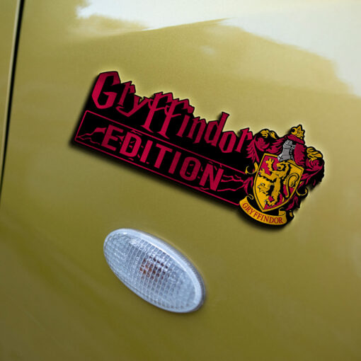 Harry Potter - Gryffindor Edition Laser Engraved or 3D Inlayed Car Name Badge - Image 4