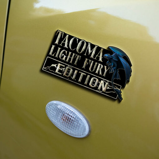 Night Fury Edition Laser Engraved or 3D Inlayed Car Name Badge - Image 4