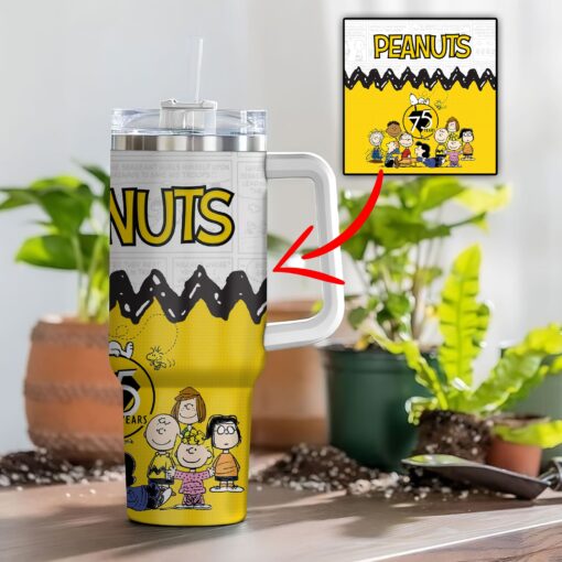 Snoopy Peanuts 75th Anniversary 1959-2025 40oz Stanley Tumbler - Image 7