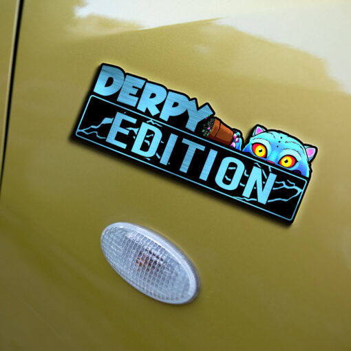 Derpy KPOP Blue Demon Tiger Edition Laser Engraved or 3D Inlayed Car Name Badge - Image 4